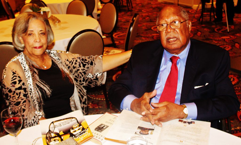 North Star Award winner Earnest J. Gaines and wife Dianne bask in the glow of being the first and most significant honoree.