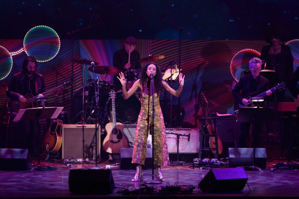English GRAMMY award winning artist Corrine Bailey Rae contributed her silky vocals to the most recognizable Beetles hit “IMAGINE”!