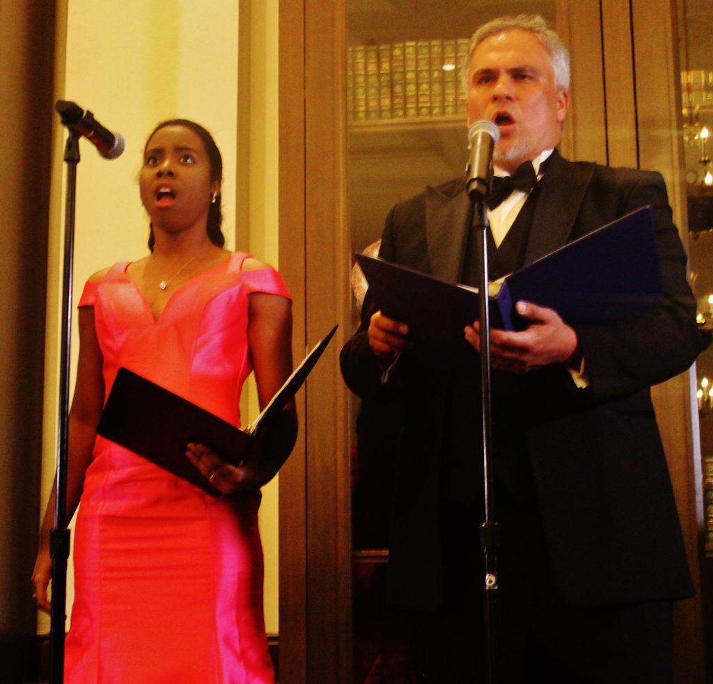 Jose Sacin worked his huge baritone presence to compliment Ms. Richardson's understated elegance.