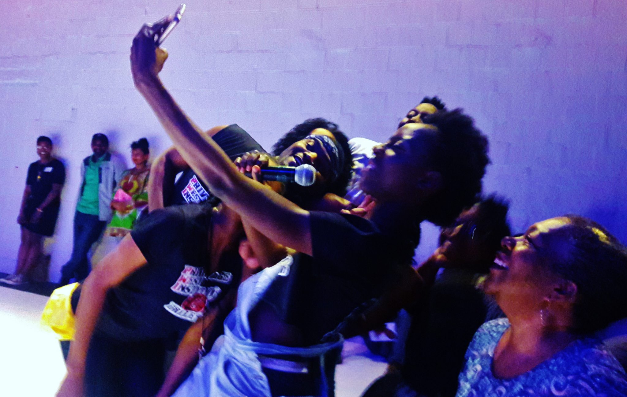 Moriamo Temidayo Akibu was also the Selfie instigator as seniors from the front row couldn’t resist joining the dancers.