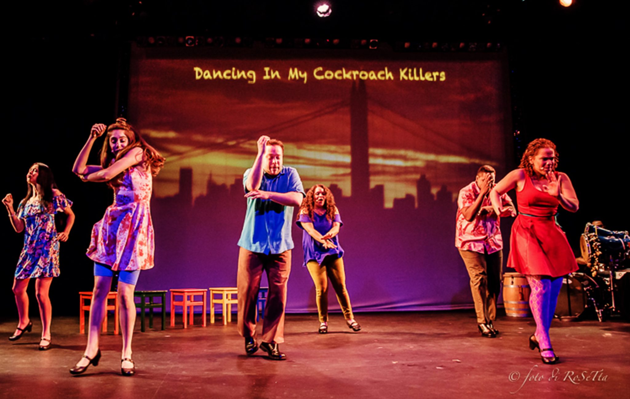 L to R. Caridad De La Luz (back), Krystal Pou, Omar Pérez, Christin Eve Cato (back), Jesús Martínez (back), and Yaremis Félix. Photo Rose Campiglia (2)