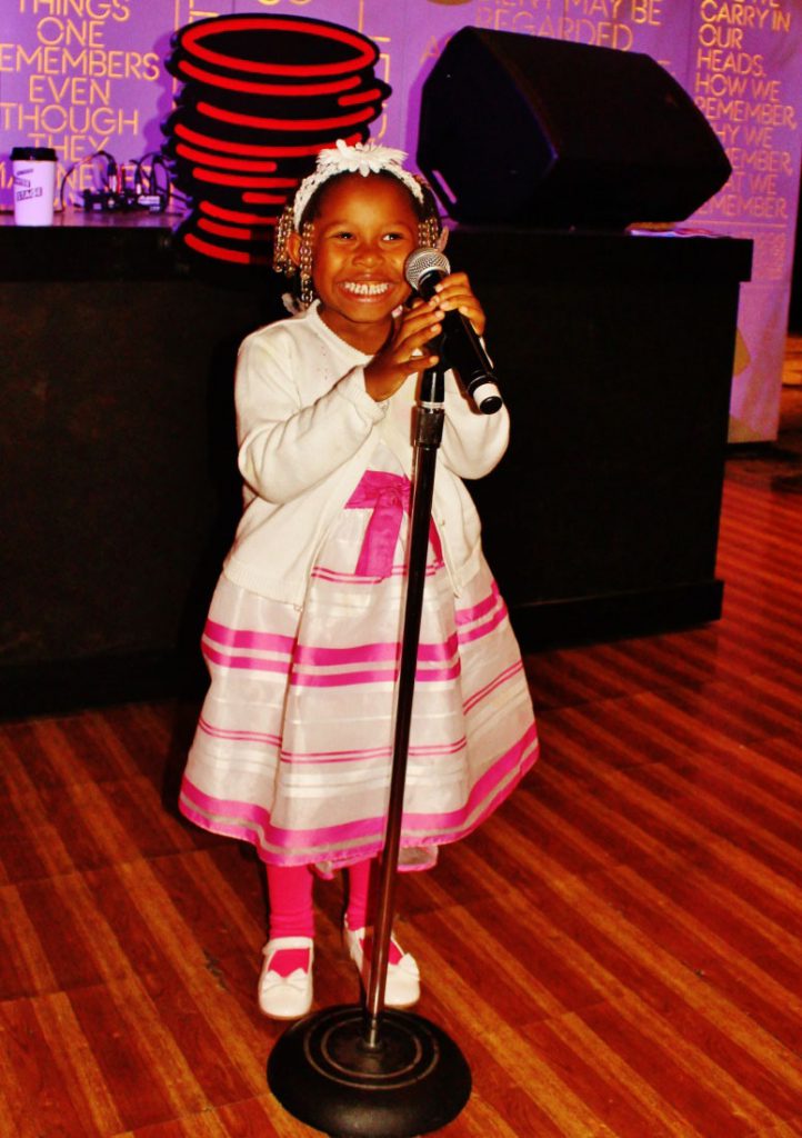 Seven year old Tamryn Taylor-Woods.