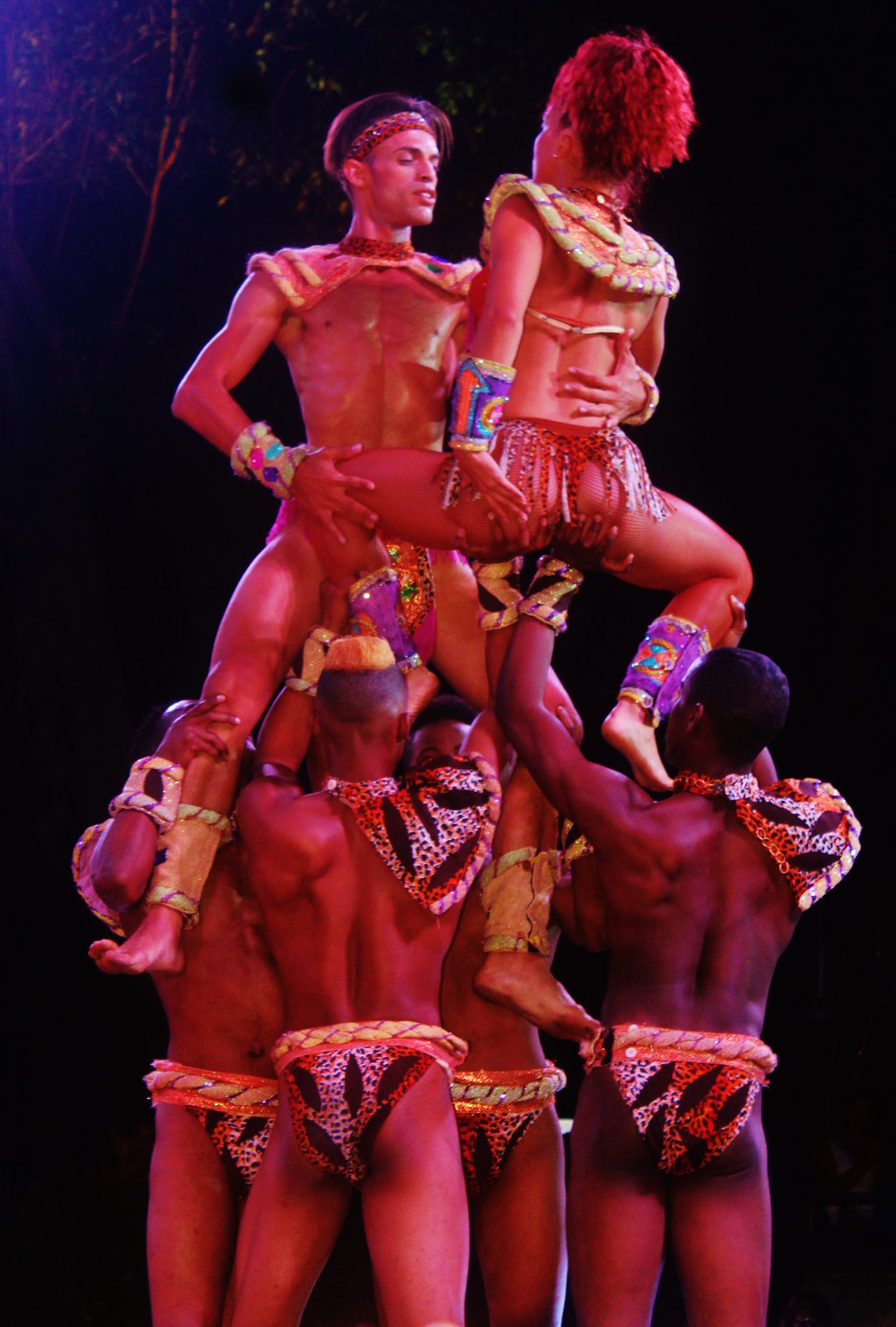 But in a defiant show of force, the tribal Prince rescues his Princess as his tribal guard raises their defenses and reclaims supremacy. Dramatic dance is a live in Havana, Cuba!